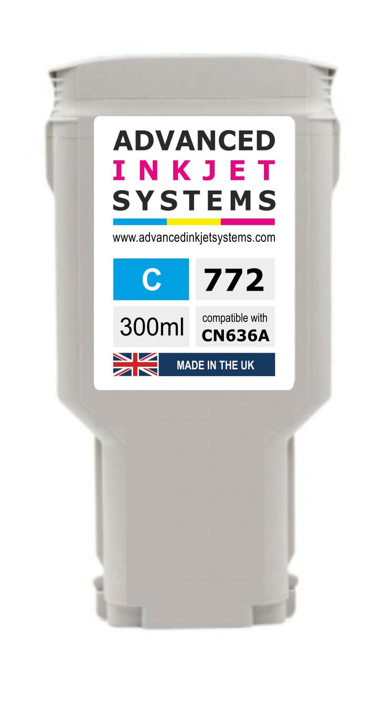 UK Manufactured HP Z5200 772 300ml Compatible Ink Cartridges